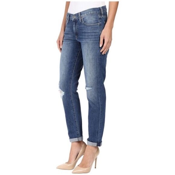 Lucky Brand Sienna Slim Boyfriend Destroyed Jeans Size 25 - Picture 1 of 14